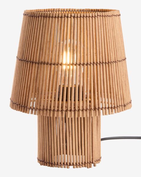 Table lamp HANNIBAL D19xH25cm bamboo