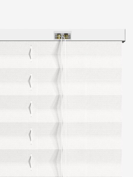 Plisségardin SLOTSHOLMEN 100x130cm hvit