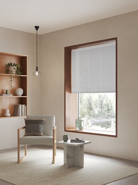 PLISS ENDELAVE plisségardin 120x160cm hvit trådløs