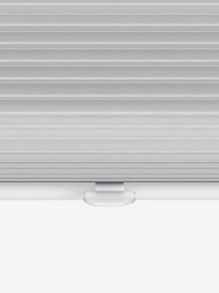 Plisségardin mörkläggande ALS 130x160cm ljusgrå trådlös