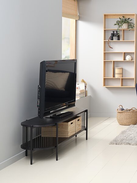 TV bench SNESLEV 1 shelf black