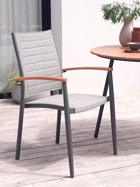 Stacking chair KLINKERNE grey