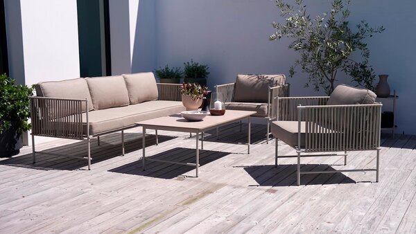 Lounge-Set STOVNER 5Pers. beige