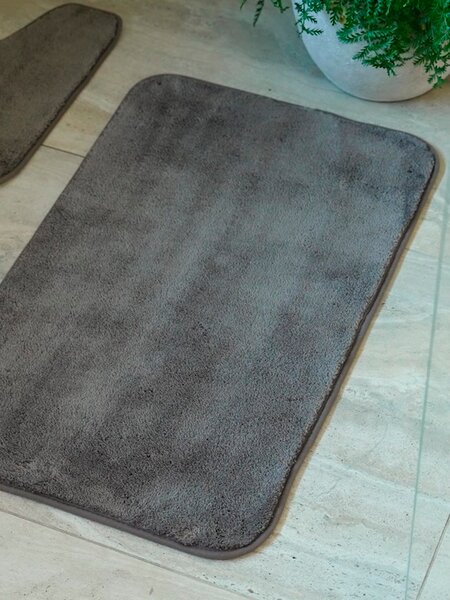 Bath mat set TIMSFORS 2 piece set dark sand