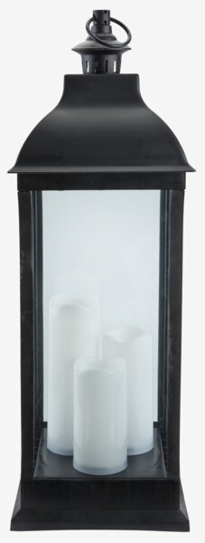 Lantern ANKA W24xL24xH70cm with LED black