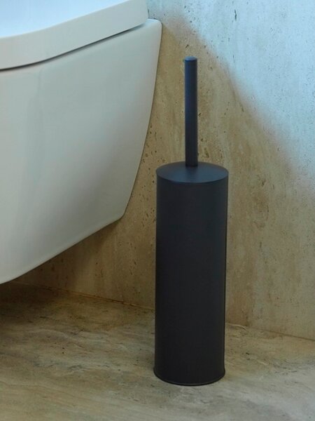 Toilet brush BALSBY coated steel ant.grey