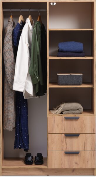 Wardrobe JENSLEV 96x176 oak