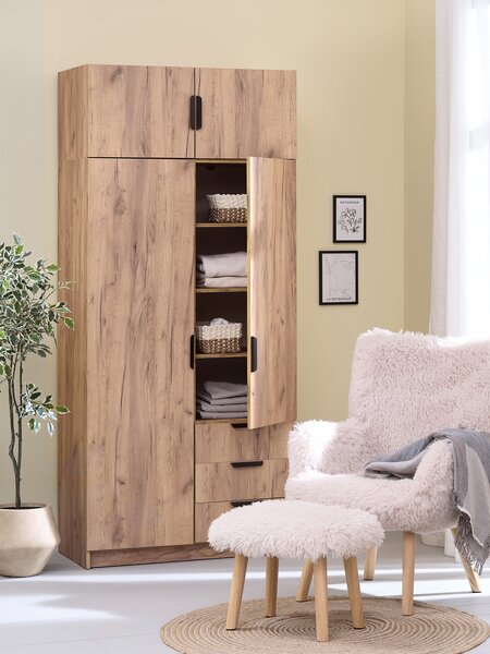 Wardrobe JENSLEV 96x176 oak