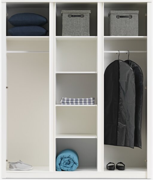 Wardrobe VEDDE 167x197 w/mirror white