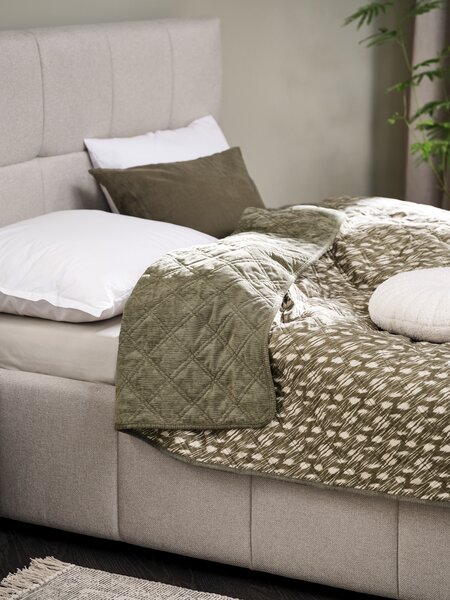 Copriletto VILLMORELL 220x240 cm verde/bianco