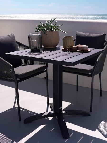 Mesa de balcón HOBRO A70xL70 negro