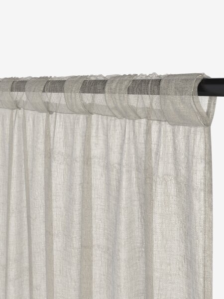 Rideau UNNEN 1x140x300 aspect lin sable