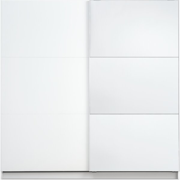 Wardrobe RABERG 200x200 w/mirror white