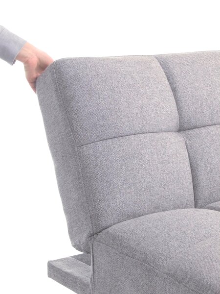 Schlafsofa NEJEDE Stoff hellgrau
