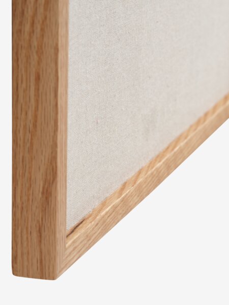 Noticeboard MOSEBY 50x70 w/5pcs pins beige/oak