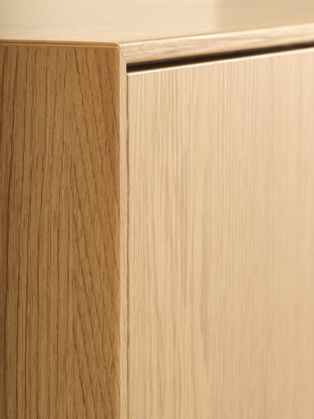 Cabinet GEDSER 2 drawers warm oak colour