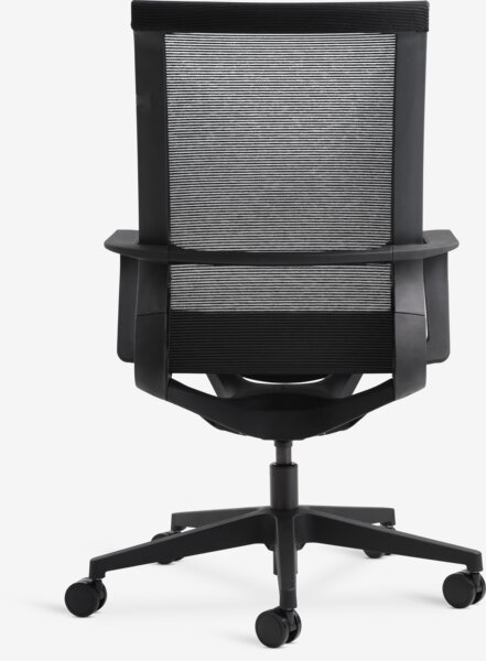 Professionele bureaustoel FOLBY zwarte messing/zwart