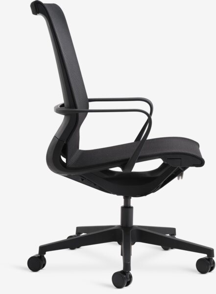 Professionele bureaustoel FOLBY zwarte messing/zwart