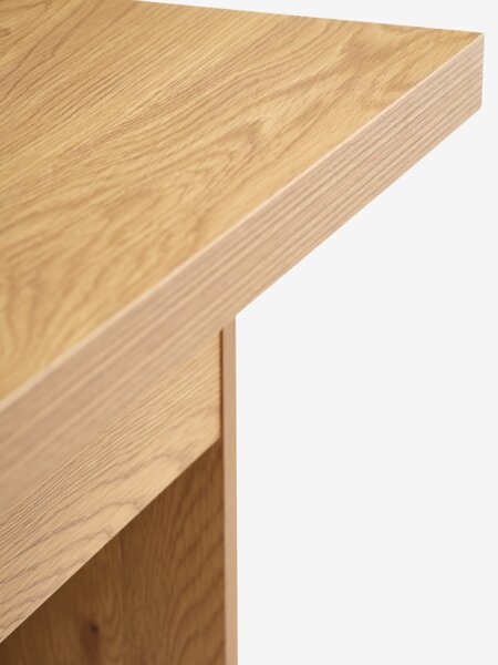 Tavolino VARDE L80/120 con piano a ribalta color rovere