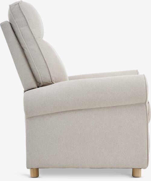 Recliner FERRITSLEV beige stoff