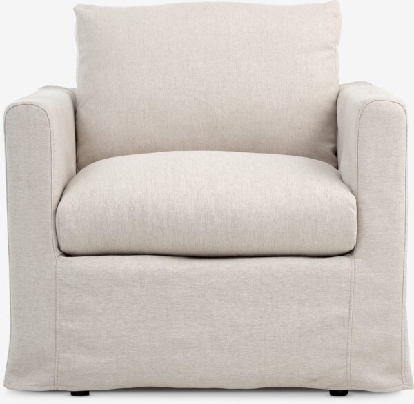 Poltrona LYNGAA fodera staccabile tessuto beige