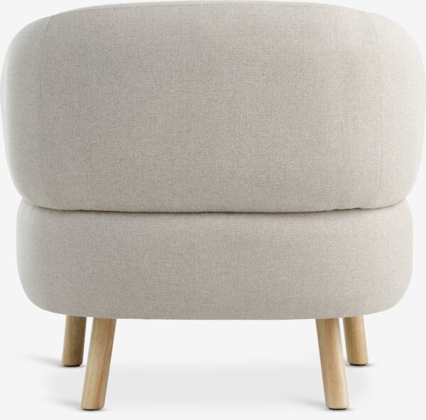 Sessel STADIL beige Stoff/eichefarben