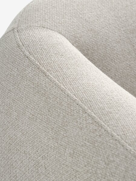 Sessel STADIL beige Stoff/eichefarben
