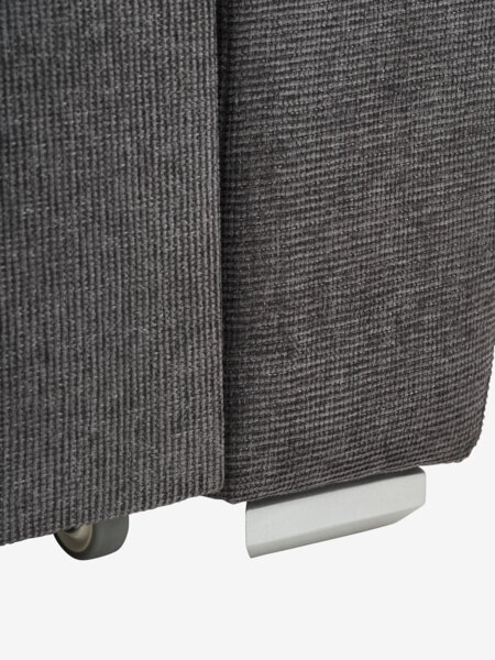 Sofa bed VEJLBY 3 seater dark grey fabric