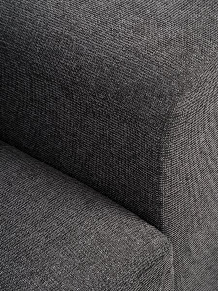 Sofa bed VEJLBY 3 seater dark grey fabric