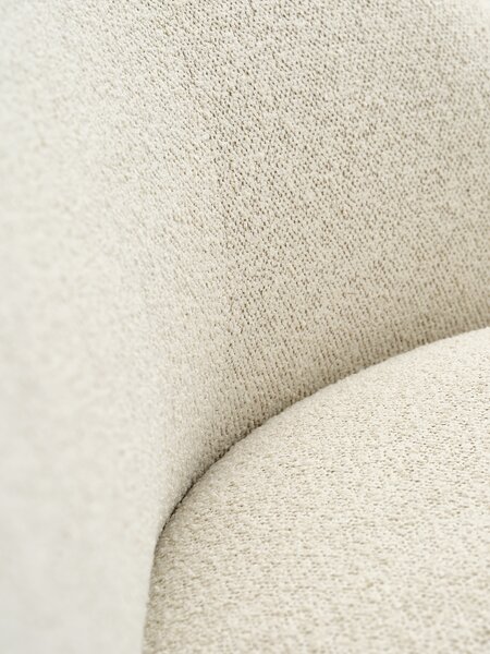 Divano ANDRUP 3 posti ovale tessuto beige