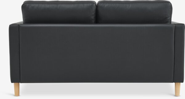 Sofa FALSLEV 2 seater black faux leather