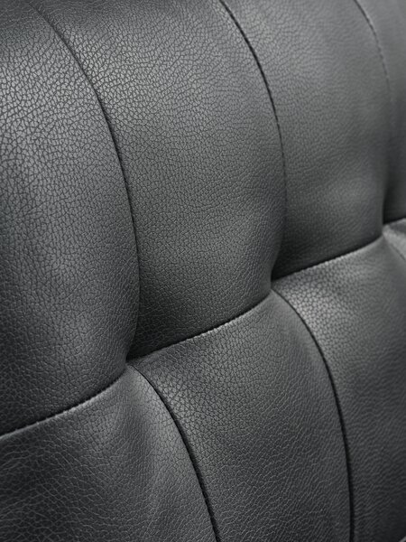 Sofa FALSLEV 2 seater black faux leather
