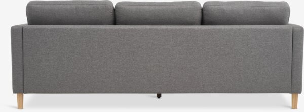 Sofa FALSLEV 3 seater grey fabric