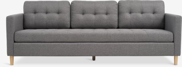 Sofa FALSLEV 3 seater grey fabric