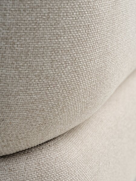 Sofa STADIL open-end left oval beige fabric