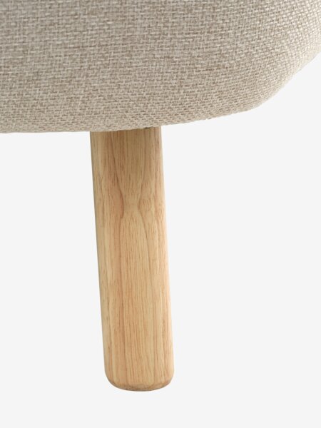 Sofa STADIL open-end left oval beige fabric
