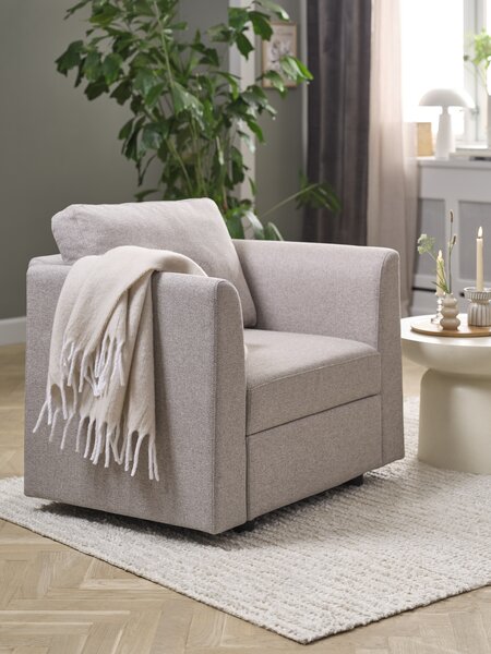 Sofamodul OKSBY Mitte m/Stauraum sand Stoff