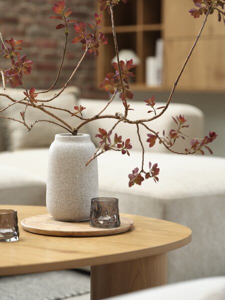 Vaso per fiori KARLANTON Ø14xH23 bianco
