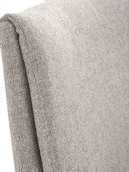 Dining chair GJESING beige fabric/black