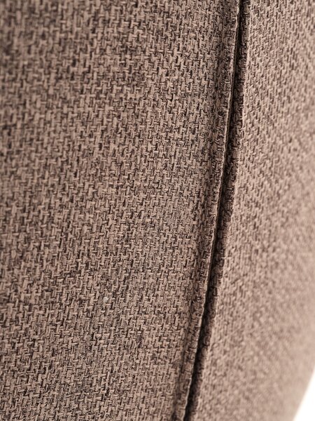Dining chair MELBY light brown fabric/black