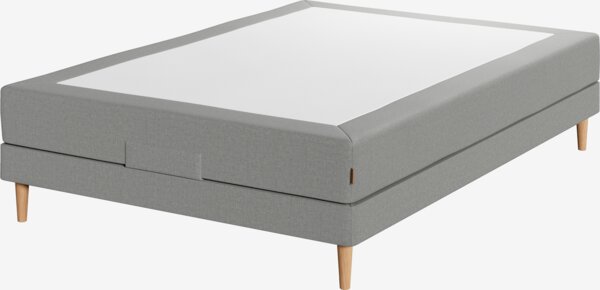 Elevationsseng 140x200cm JOSELVA grå-23 Medium