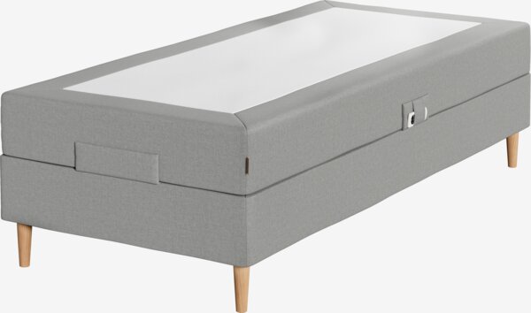 Elevationsseng 90x200 TONDRA grå-23 Medium