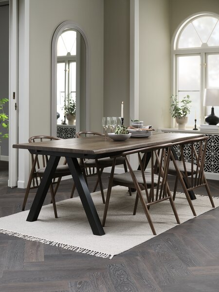 SANDBY L210 Tisch eiche + 4 LYKSBORG eiche
