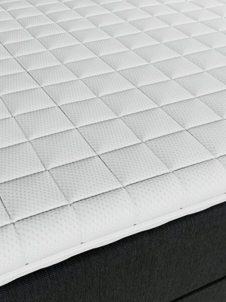 Elevationsseng 180x200cm JOSELVA + MURU grå-40 Medium