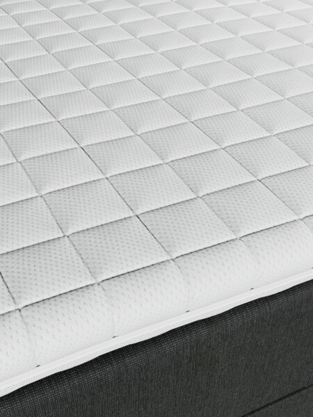 Elevationsseng 180x200cm BJORSUND + MURU grå-40 Fast