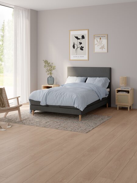 Elevationsseng 140x200cm JOSELVA + EKSO grå-40 Medium