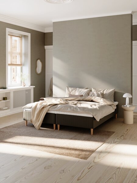 Boxmadras 180x200cm FJELNA + MURU sort-06 Medium