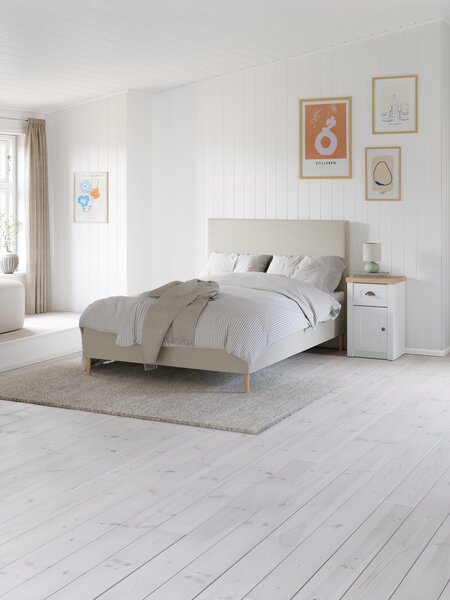 Resårbotten 140x200cm KVENNA + BRYA sand-91 medium