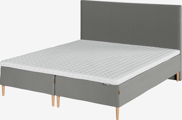 Resårbotten 160x200cm DINGLA + MURU grå-23 medium