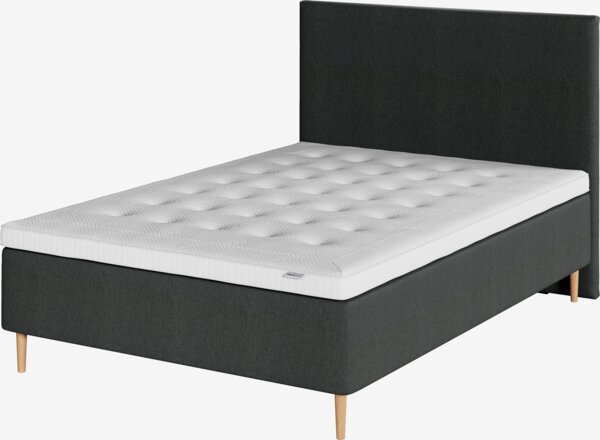 Boxmadras 140x200cm HORSLA + BRYA grå-40 Fast